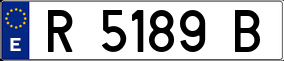 Trailer License Plate